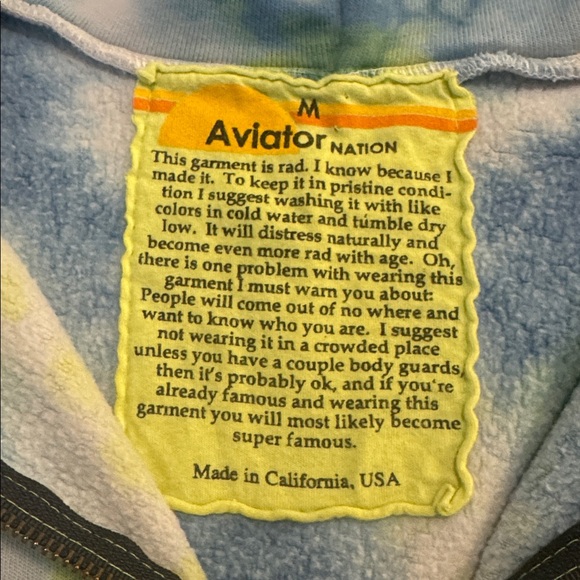 Aviator Nation Tie Dye Zip Hoodie - Picture 2 of 5
